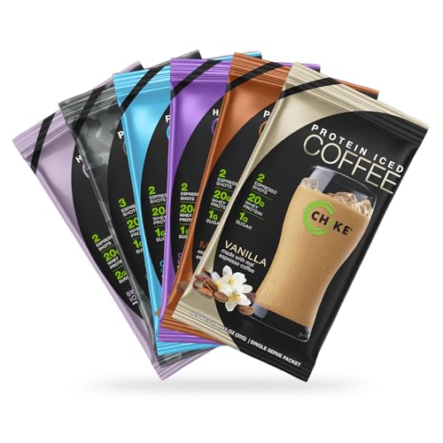 Image 1 of Default Title for the product CHIKE High Protein Iced Coffee Sampler Pack, 6 Protein Coffee Packets