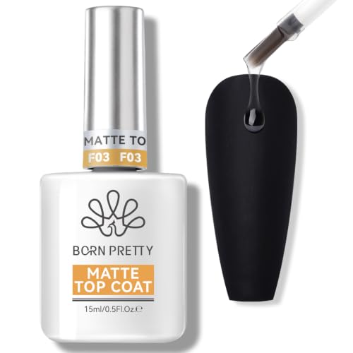 Image 1 of Default Title for the product Born Pretty Matte Gel Top Coat, Matte Finish Nail Polish Top Coat 15ml