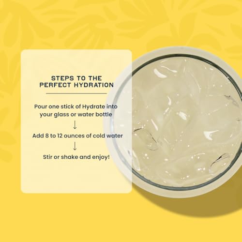 Image 6 of Laird Superfood Hydrate Coconut Water Electrolyte Drink Mix, Lemon, 10 Single Serve Stick Packs