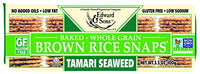 Thumbnail for Image 1 of Tamari Seaweed / 3.5 Ounce (Pack of 12) for the product Edward & Sons Brown Rice Snaps