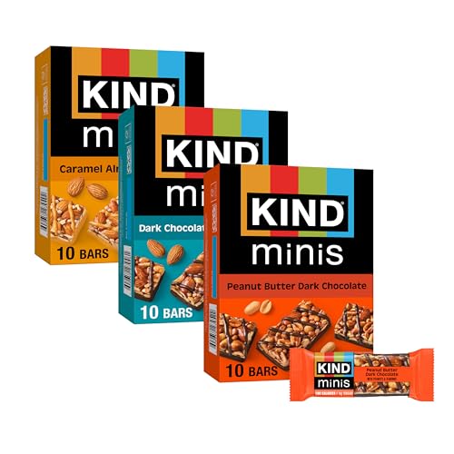 Image 1 of 0.7 Ounce (Pack of 30) for the product KIND Mini Snack Bars Variety Pack, 30 Count