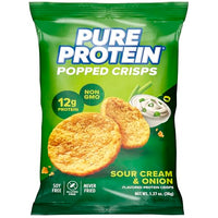 Thumbnail for Image 1 of Default Title for the product Pure Protein Sour Cream & Onion Popped Crisps, 12g Plant Based Protein