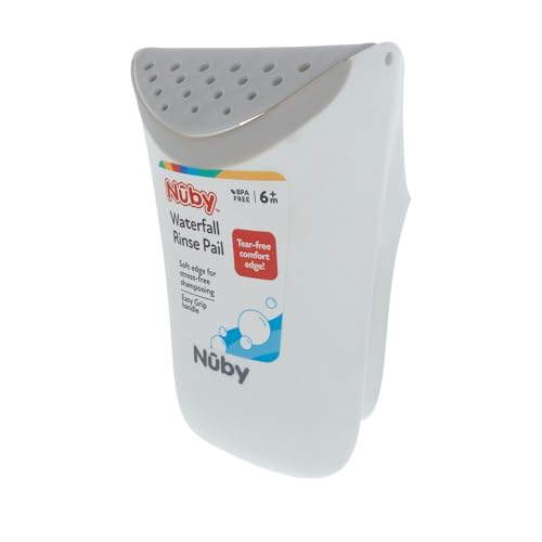 Image 1 of Default Title for the product Nuby Waterfall Rinse Pail - Gentle Rinsing Water Scoop for Tear-Free Infant and Toddler Bath Time - 6+ Months - Baby Bath Essentials