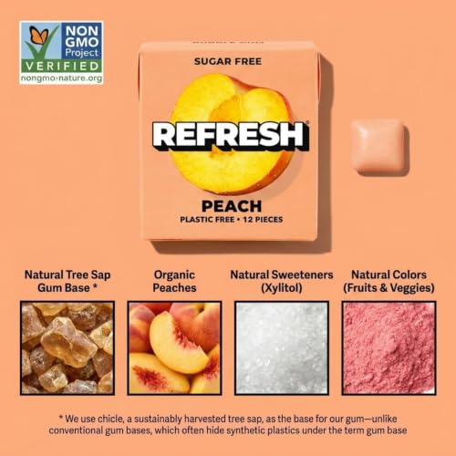 Image 12 of Refresh Gum Natural Sugar-Free Xylitol Chewing Gum