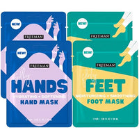 Thumbnail for Image 1 of 1 Count (Pack of 4) for the product Freeman Foot Mask 2-Pack & Hand Mask 2-Pack, Moisturizing Socks & Gloves