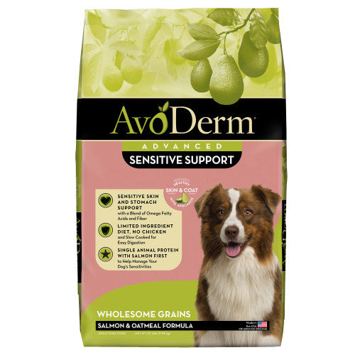 AvoDerm Natural Advanced Sensitive Support Salmon & Oatmeal Formula 1 Each/22 lb by Avoderm