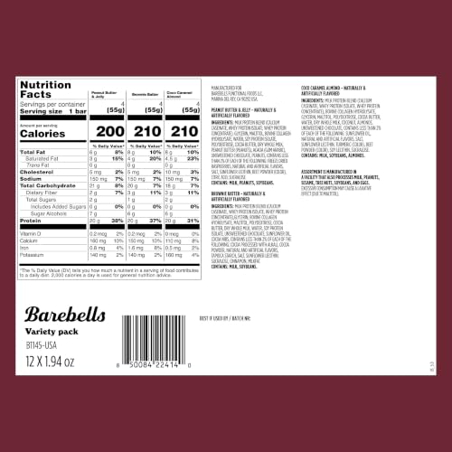 Image 2 of BAREBELLS Barebells Bars Viral Variety Pack 55g 12-pack