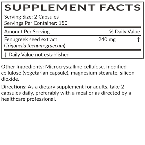 Image 7 of Futurebiotics Fenugreek Extra Strength, 300 Vegetarian Capsules