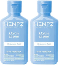 Thumbnail for Image 1 of Default Title for the product Hempz Body Lotion Ocean Breeze Limited Edition Mini Daily Moisturizing Cream 2.25 Fl Oz Pack of 2