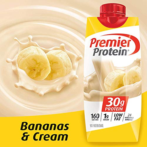 Image 2 of Premier Protein High Protein Shake, Bananas & Cream, 11 Fl Oz (Pack of 12)