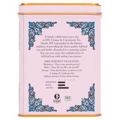 Image 4 of Harney & Sons HT Cherry Blossom Green Tea, 20 Sachets in Tin