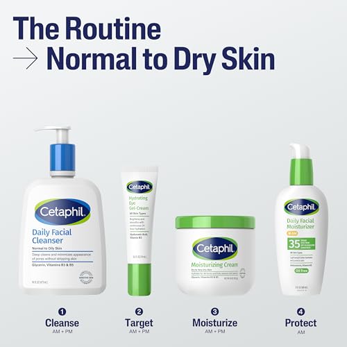 Image 5 of Cetaphil Daily Facial Cleanser, Oily & Combo Skin, 16oz, Face Lotion, 2oz