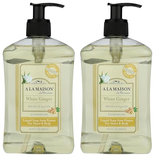 Image 1 of Default Title for the product A LA MAISON White Ginger Natural Hand Wash 16.9 Fl Oz, 2 Pack