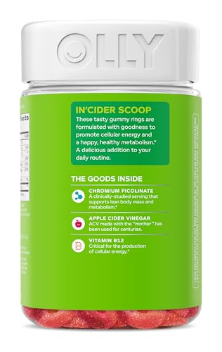 Image 7 of OLLY Metabolism Gummy Rings, Cellular Energy Supplement, ACV - 60 Count