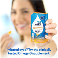 Thumbnail for Image 5 of TheraTears 1200mg Omega 3 Supplement for Eye Nutrition with Eye Drops, 180 Count, 15 ml, 2 Pack