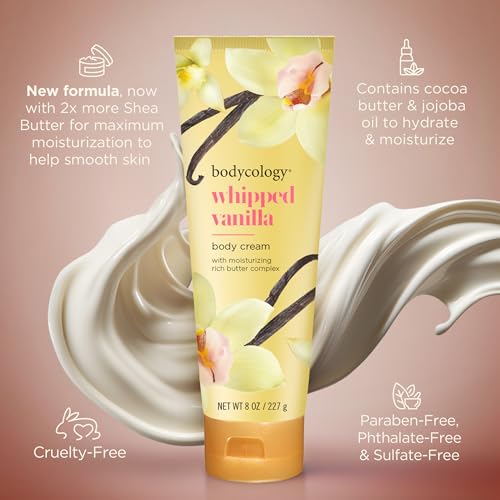 Image 4 of Bodycology Shea Butter Body Cream, Whipped Vanilla, 8 oz (Pack of 2)