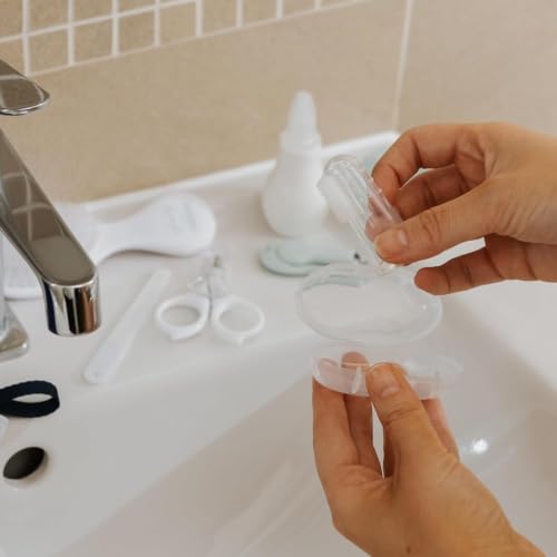 Image 7 of Nuby Bathtime Care Kit - Baby Grooming & Hygiene Kit - Grey