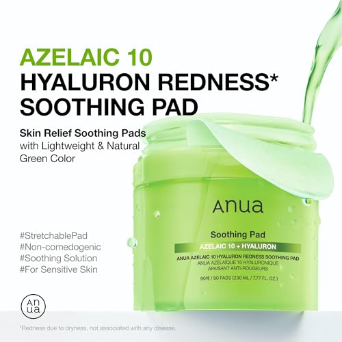 Image 2 of ANUA Azelaic Acid 10 Hyaluronic Acid Soothing Toner Pads, 90 Pads