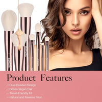 Thumbnail for Image 4 of Raffaello 6-in-12 Dual-Ended Makeup Brushes Set