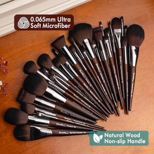 Image 2 of Bueart Design 38Pcs Professional Makeup Brushes Set,Extra Large Holder