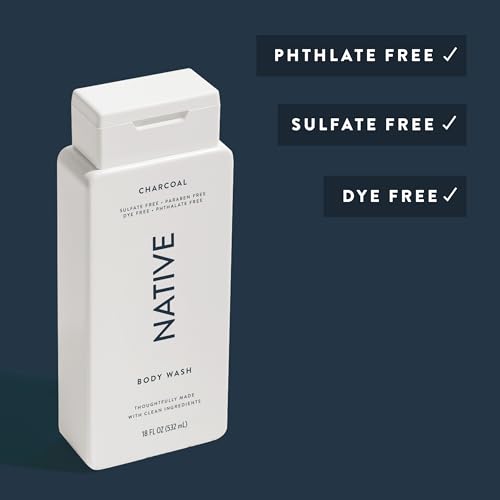 Image 3 of Native Clean Body Wash Charcoal Scent 18 fl oz