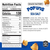 Thumbnail for Image 2 of Snack Factory Pop'ums Sea Salt Pretzel Snacks, 9 Oz Bag (Pack of 3)