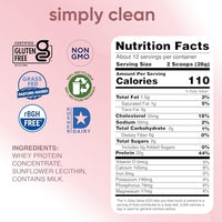Thumbnail for Image 2 of simply tera's Pure Whey Protein Powder, Unflavored, Non-GMO, Kosher - 12 Oz