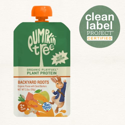Image 6 of Pumpkin Tree Peter Rabbit Organics Playfuel with Plant Protein, Backyard Roots, 3.5 Ounce (Pack of 10)