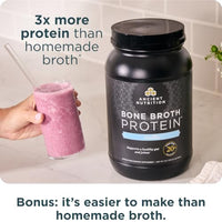 Thumbnail for Image 6 of Ancient Nutrition Grass Fed Bone Broth Protein Powder, Vanilla