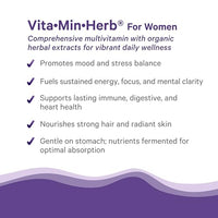 Thumbnail for Image 4 of PURE SYNERGY Vita·Min·Herb for Women Multivitamin (120 Tablets)