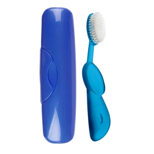 Image 9 of Blue / 1 Count (Pack of 1) / Right Handed Brush for the product RADIUS Toothbrush Original Big Brush