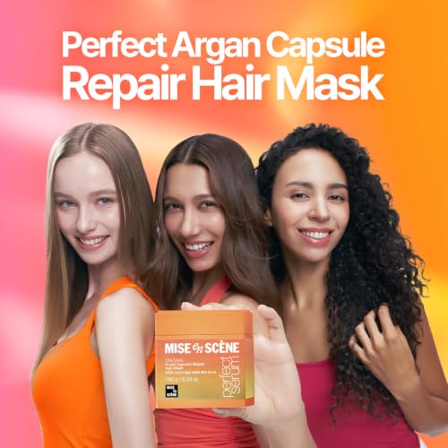 Image 2 of Mise En Scene Argan Oil Repair Hair Masks, Protein, 6.34 Fl. Oz.