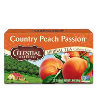 Thumbnail for Image 1 of Default Title for the product Celestial Seasonings Herbal Tea Caffeine Free Country Peach Passion - 20 Tea Bags - Case of 6