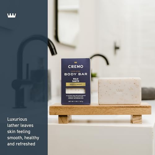 Image 3 of Cremo Exfoliating Body Bar for Men Palo Santo Scent 5oz Pack of 12
