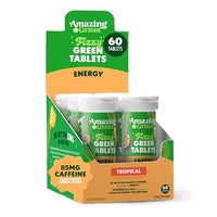Thumbnail for Image 1 of Default Title for the product Amazing Grass Fizzy Green Energy Tablets, Caffeinated, Tropical, 60 Count