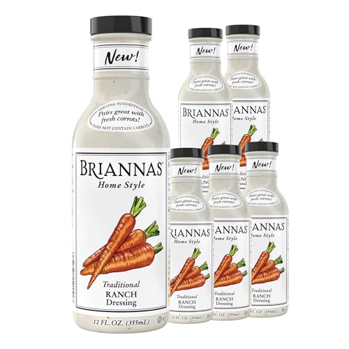 Image 1 of Default Title for the product BRIANNAS Home Style Classic Traditional Ranch Dressing 12 oz. Bottles - 6 Pack