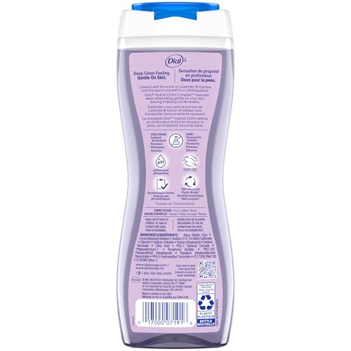 Image 6 of Dial Body Wash Calm & Soothe Lavender & Jasmine Scent 16 fl oz 4-Pack