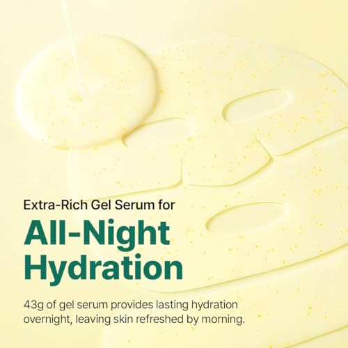 Image 6 of GOODAL Green Tangerine Vita C Gel Mask, Deep Moisturizing Hydrogel Essence, Vitamin C Face Mask for Glass & Glow Skin, Overnight Facial Mask, Jelly Mask for Sensitive Skin, Korean Skin Care, 5EA