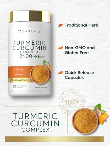 Image 4 of Carlyle Turmeric Curcumin Supplement | 180 Powder Capsules