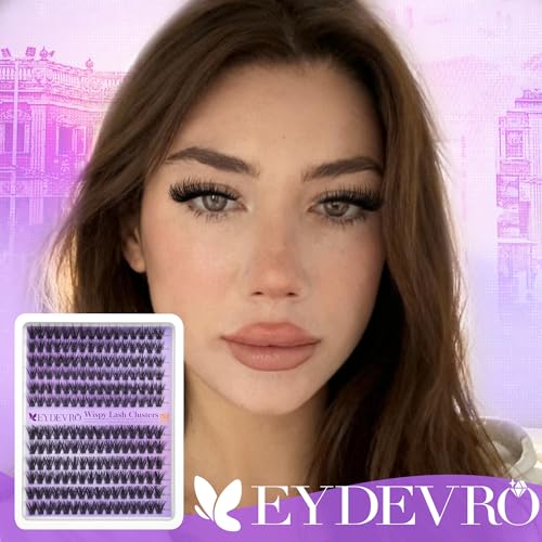Image 5 of EYDEVRO Wispy Lash Clusters Natural Eyelash Clusters 12-14mm Short Lashes