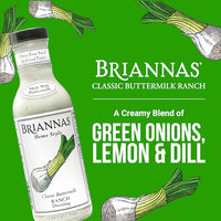Thumbnail for Image 3 of BRIANNAS Home Style Classic Buttermilk Ranch Dressing 12 oz. Bottles - 6 Pack