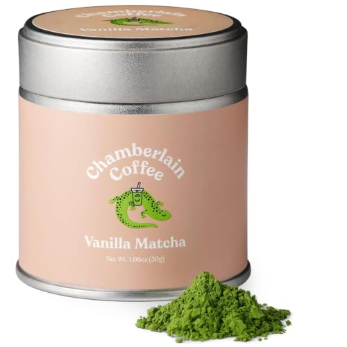 Image 1 of Default Title for the product Chamberlain Coffee Vanilla Ceremonial Grade Matcha Tin, 30 Servings
