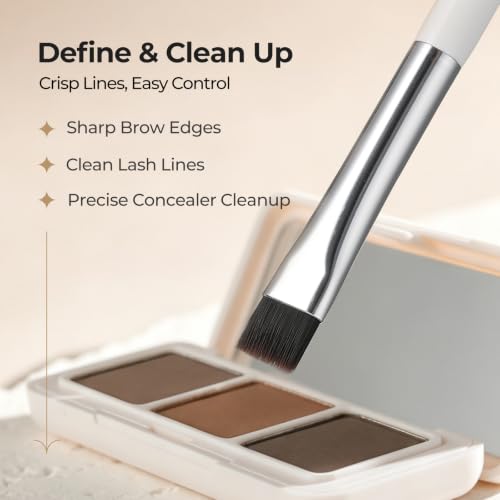 Image 4 of ALBEAUT Flat Eyebrow Concealer Brush, Eyeliner Definer Makeup Brush