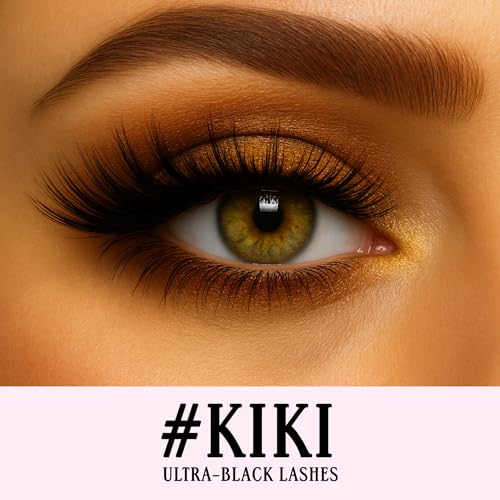 Image 2 of Gerard Cosmetics #Kiki #Lashes, High Volume Flirty Lashes, Reusable, Curled False Lashes For Glasses Wearers, Cruelty Free & Vegan (1 Pair)