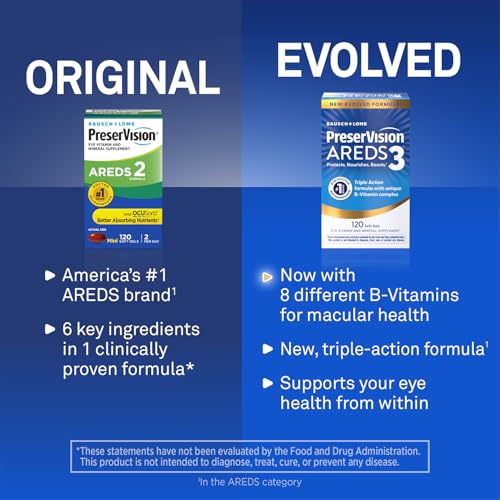 Image 3 of PreserVision AREDS3 Eye Vitamins Macular Supplement, 60 Softgels