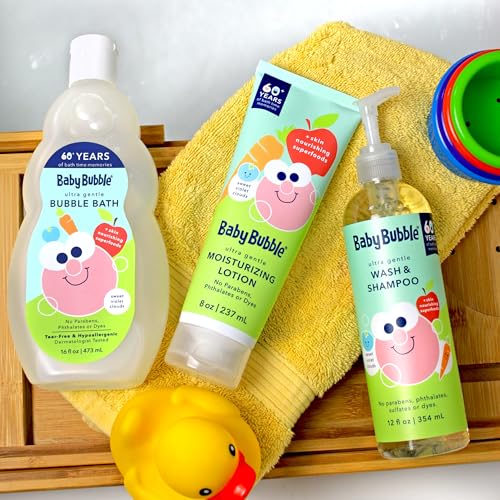 Image 4 of Mr. Bubble Baby Bubble Ultra Gentle Bubble Bath, Sweet Violet Clouds Scent, 16 oz., Pack of 2