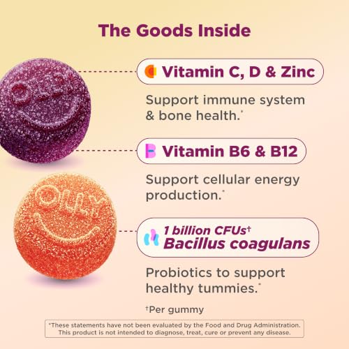 Image 3 of OLLY Kids Multi & Probiotic Gummy, Digestive Support - 120 Count Pouch