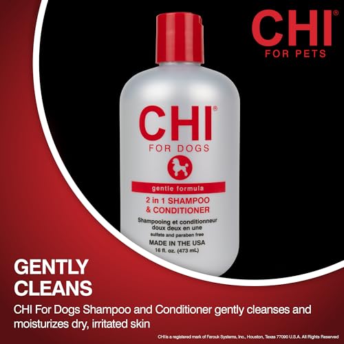 Image 2 of CHI for Dogs Gentle 2-in-1 Shampoo and Conditioner, 16 Fl Oz