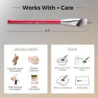 Thumbnail for Image 7 of ALBEAUT Concealer Brush, Under Eye Makeup Small Angled Precision Face Blending Brush (193 concealer brush-Limited Edition)