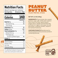 Thumbnail for Image 2 of Quinn Snacks Filled Pretzel Sticks Variety Pack - Gluten Free Pretzel Snack, Made with Real Ingredients, Sorghum, Root Vegetables, Dairy Free - Peanut Butter 6.5 oz, PB & Honey 6 oz (4 Pack)